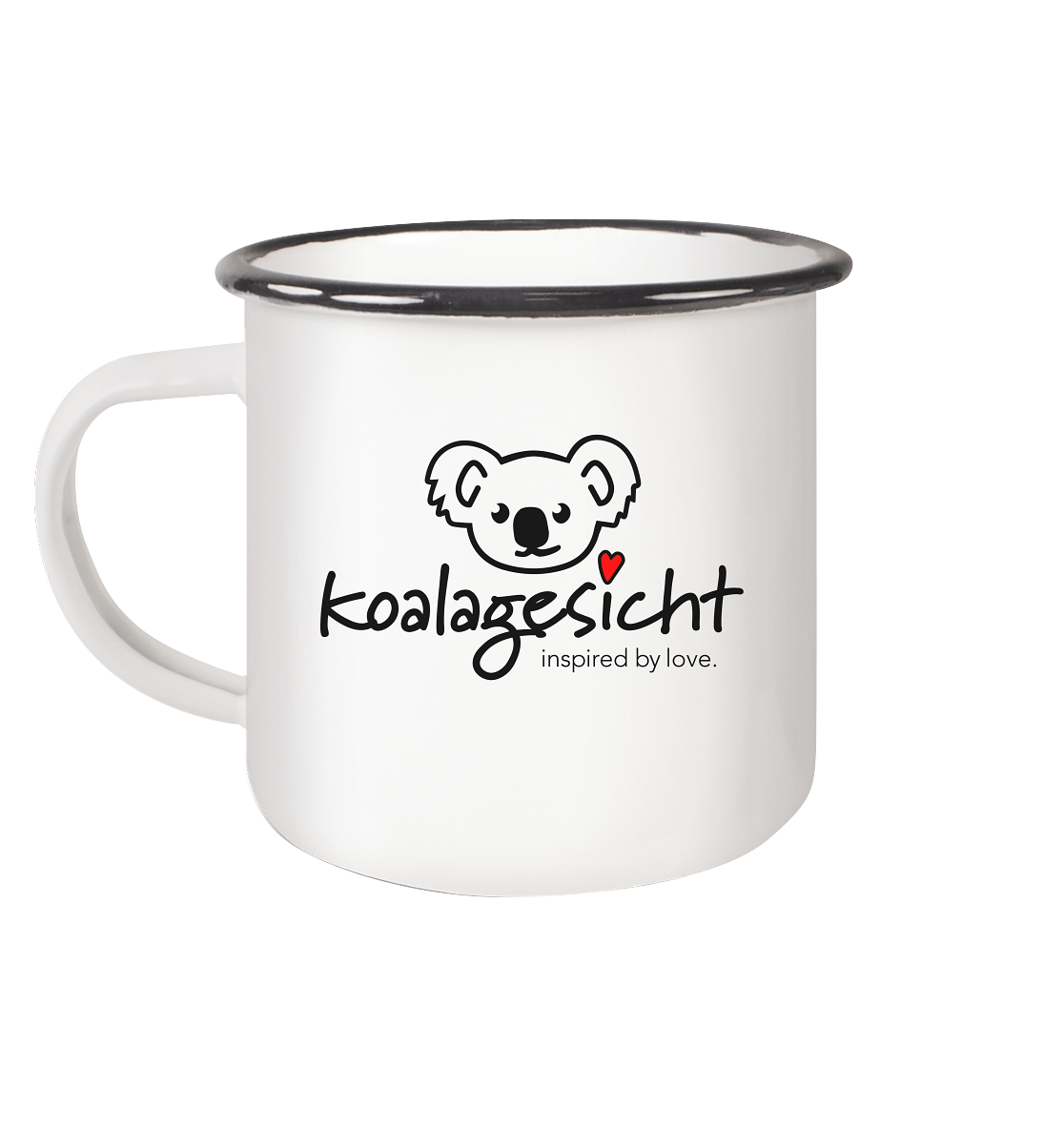 Good Vibes - Emailtasse - Emaille Tasse (Black)