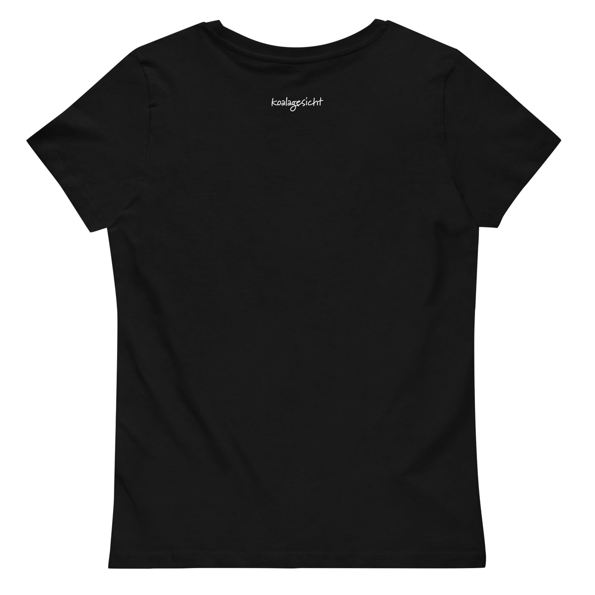 Black Edition - enganliegendes Bio Frauen Shirt - gesticktes Goldbärchen