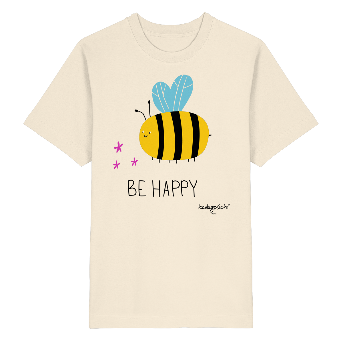 Be Happy - Oversized Organic Shirt - Heavy Oversized Organic Shirt